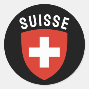 Suisse (Franstalig Zwitserland) Ronde Sticker