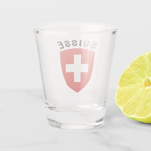 Suisse (Franstalig Zwitserland) Shot Glas (Achterkant)