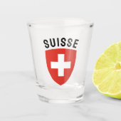 Suisse (Franstalig Zwitserland) Shot Glas (Voorkant)