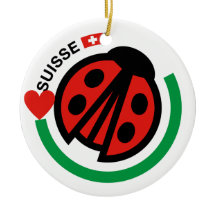 Suisse Lady Bug met Zwitserse vlag