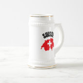 Suisse Zwitserland Map Flag Bierpul (Voorkant rechts)