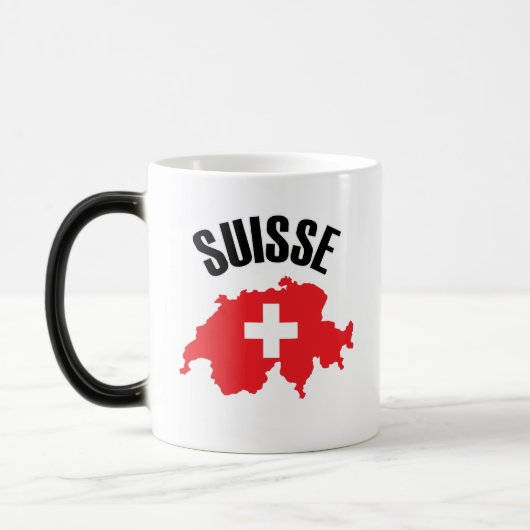 Suisse Zwitserland Map Flag Magische Mok (Links)