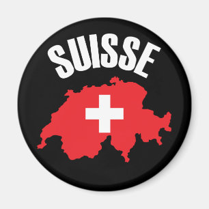 Suisse Zwitserland Map Flag Magneet
