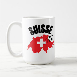 Suisse Zwitserland Map Swiss Soccer Koffiemok