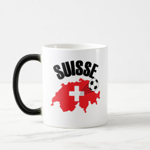 Suisse Zwitserland Map Swiss Soccer Magische Mok