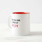 Suit Armor Diva "MOM" Tweekleurige Koffiemok (Voorkant links)