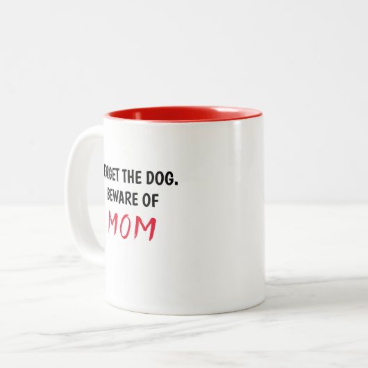 Suit Armor Diva "MOM" Tweekleurige Koffiemok (Voorkant links)