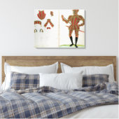 Suit Armor for Lord Compton, van 'An Elizabet' Canvas Afdruk (Insitu (Slaapkamer))
