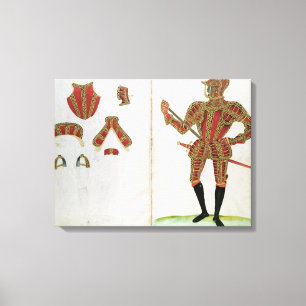 Suit Armor for Lord Compton, van 'An Elizabet' Canvas Afdruk