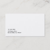  Suit/Eenvoudige elegante Tailor Visitekaartje (Achterkant)