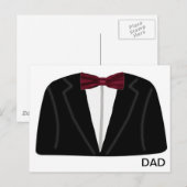 Suit en Dickie Bow Briefkaart (Voorkant / Achterkant)