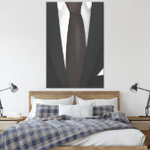 Suit en Stropdas Canvas Afdruk (Insitu (Slaapkamer))