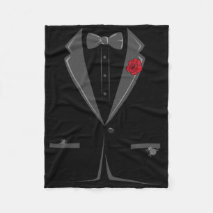 Suit en Stropdas Tuxedo Bowtie Costume Easy Hallow Fleece Deken