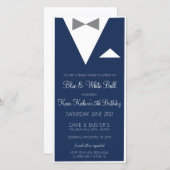 Suit en Stropdas uitnodigen (Voorkant / Achterkant)