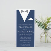 Suit en Stropdas uitnodigen (Staand voorkant)