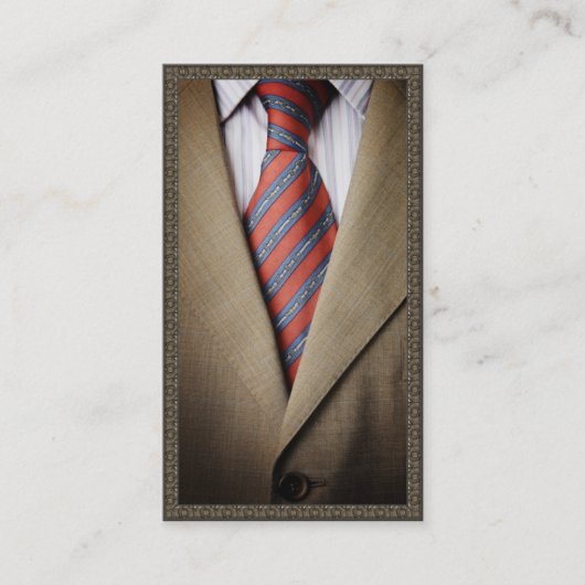 Suit en Stropdas - Visitekaartje (Voorkant)