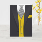 SUIT & NECKTIE VADERDAG 'IK HOOP VAN JE' KAART (Gele Bloem)