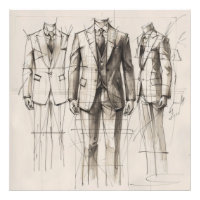Suit Old-School Mode Sketch