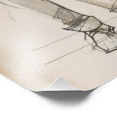 Suit ontwerpschets foto afdruk (Hoek)