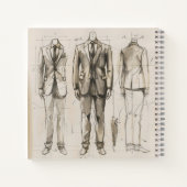 Suit  ontwerpschets notitieboek (Achterkant)