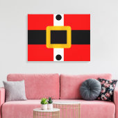 Suit/schilderij van de kerstman canvas afdruk (Insitu (Woonkamer))