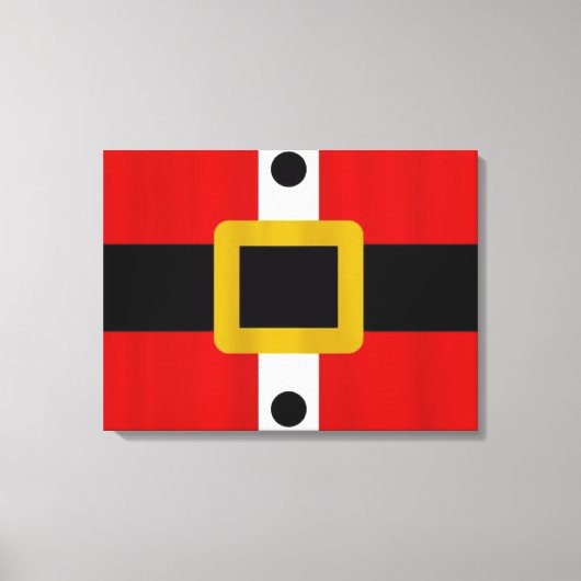 Suit/schilderij van de kerstman canvas afdruk (Voorkant)