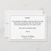 Suit Up Be My Best Man Kaart (Achterkant)