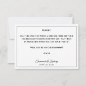 Suit Up Be My Groomsman Kaart (Achterkant)