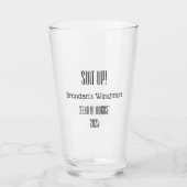 Suit Up Groomsman Beer Mok – huwelijksfeest cadeau Glas (Voorkant)