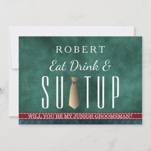 Suit-up, word jij mijn huisvrouw? kaart (Voorkant)