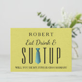 Suit-up, word jij mijn huisvrouw? kaart (Staand voorkant)