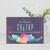 Suit-up, word jij mijn huisvrouw? kaart (Staand voorkant)