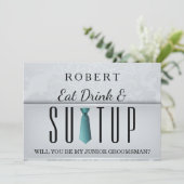 Suit-up, word jij mijn huisvrouw? kaart (Staand voorkant)