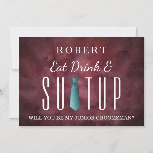 Suit-up, word jij mijn huisvrouw? kaart (Voorkant)