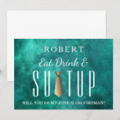 Suit-up, word jij mijn huisvrouw? kaart (Voorkant / Achterkant)