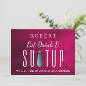 Suit-up, word jij mijn huisvrouw? kaart (Staand voorkant)