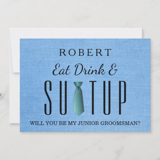 Suit-up, word jij mijn huisvrouw? kaart (Voorkant)