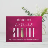 Suit-up, word jij mijn huisvrouw? kaart (Staand voorkant)