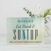 Suit-up, word jij mijn huisvrouw? kaart (Staand voorkant)