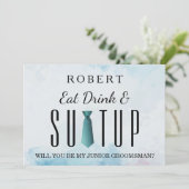 Suit-up, word jij mijn huisvrouw? kaart (Staand voorkant)