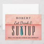 Suit-up, word jij mijn huisvrouw? kaart (Voorkant / Achterkant)