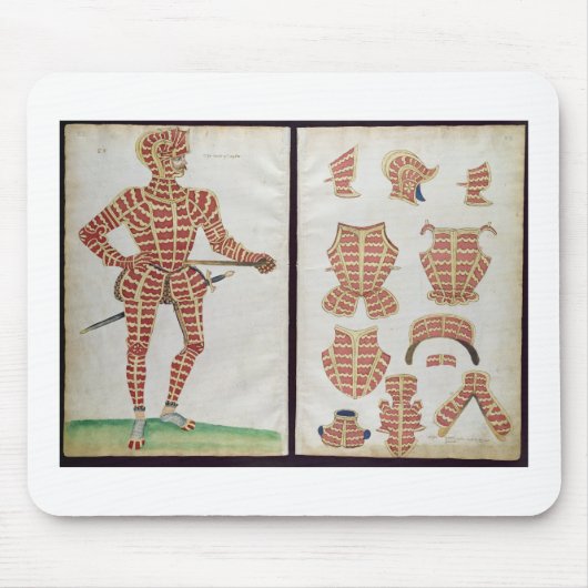 Suit van Armor voor de hertog van Worcester, 1589 Muismat (Voorkant)