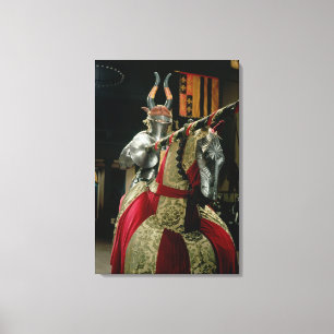 Suit van pantsergerei en van paardenpestpantser canvas afdruk