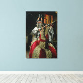 Suit van pantsergerei en van paardenpestpantserger canvas afdruk (Insitu (Houten vloer))