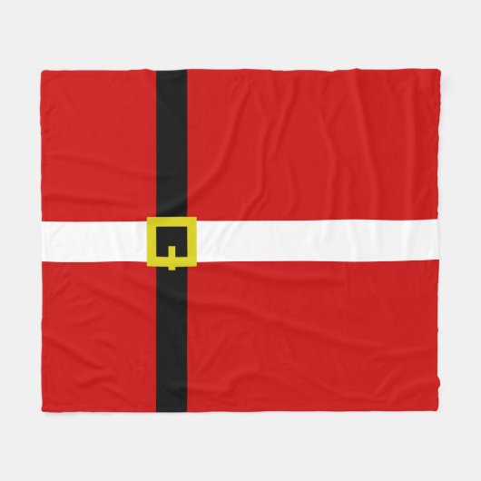 Suit van Santa | Kerstmis Fleece Deken (Voorkant (Horizontaal))