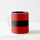 Suit van Santa Tweekleurige Koffiemok (Voorkant links)