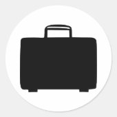 Suitcase Ronde Sticker (Voorkant)