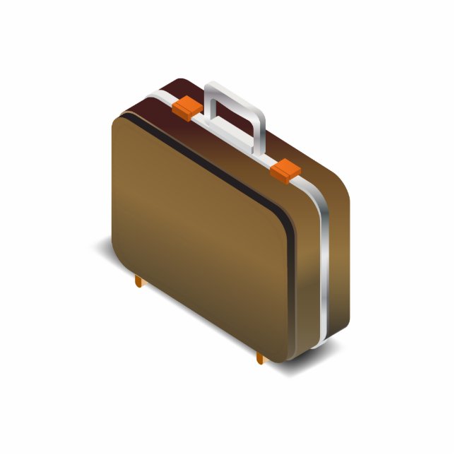 Suitcase Staand Fotobeeldje (Voorkant)