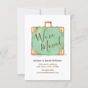 Suitcase We hebben een bewegende aankondiging ged