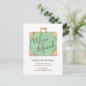  Suitcase We hebben een bewegende aankondiging ged Briefkaart (Staand voorkant)